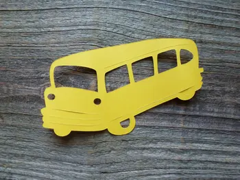 

School Bus class favor tags wedding wish tree present tag BABY SHOWER Birthday Blank Cards lable Scrapbook