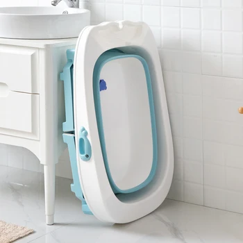

Baby bath tub children bath barrel baby tub folding bath barrel large bath barrel newborn swimming home multi-function folding