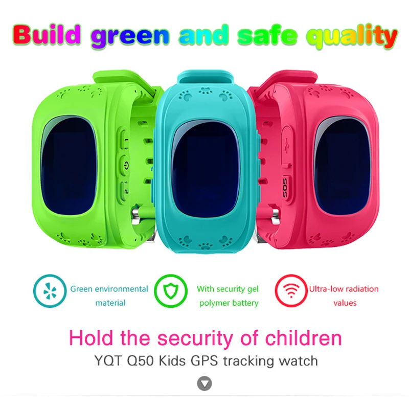 Kids GPS Tracking Watch Q50 New Smartwatch Support SIM Voice Chatting Electronic