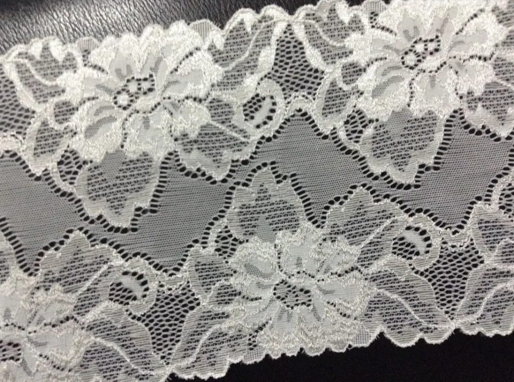 

15cm High Quality Fashion Big Daisy Motif Elastic Lace Trim,Fashion Accessories,Soft and Tender,XERY14320D