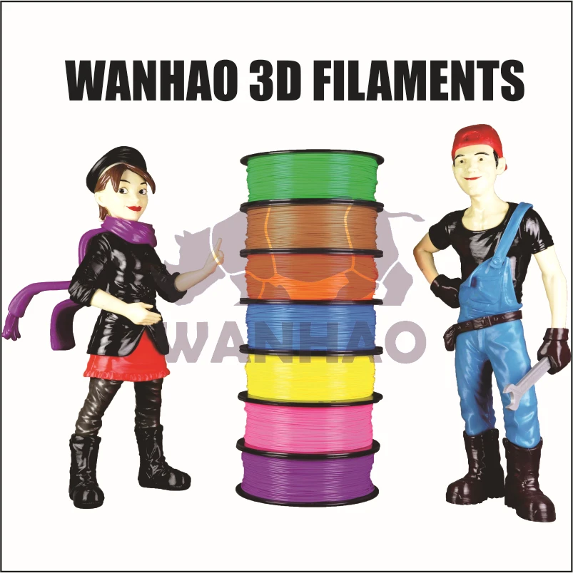 WANHAO 3 мм ABS нити скидка посылка 1 кг/рулон* 8 рулонов всего 8 кг для всех FDM 3d принтер PLA/PETG/PVA пластик