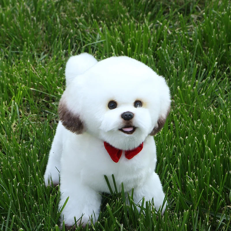 Children's Plush Toys Simulation Dog Poodle Doll Stuffed Animals Dogs for Girlfriend Kid Birthday Gift 30x14x28 DY50299 (1)