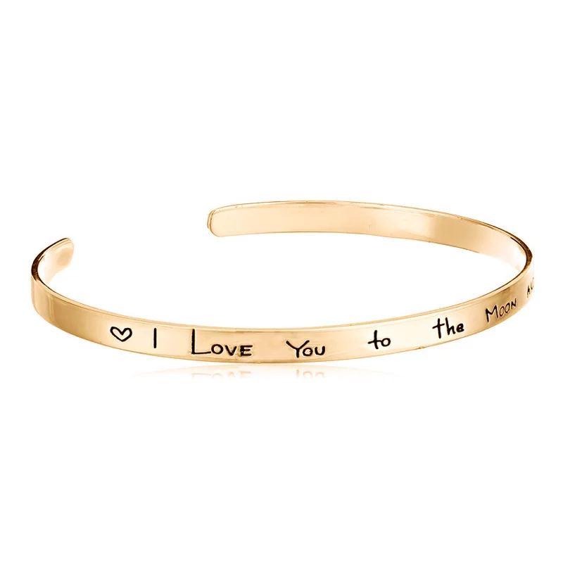 Браслеты с надписью I Love You to the Moon and Back для подруги и матери | Украшения аксессуары