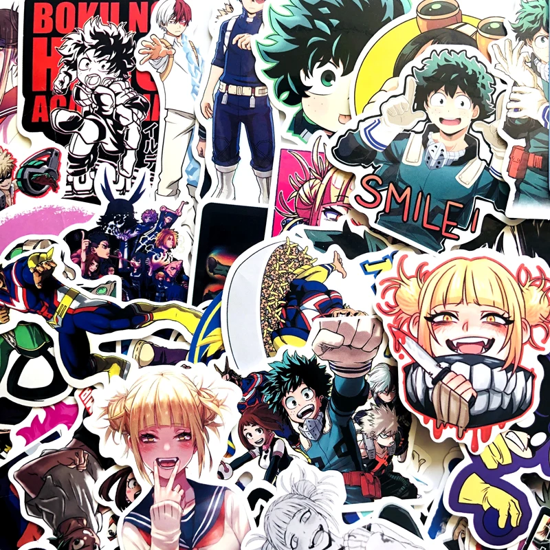 

140pcs My Hero Academia suitcase Sticker laptop skateboard Izuku Midoriya All Might Boku no Hero Academia Anime Character decals