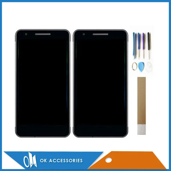 

5.0 Inch For Philips Xenium X588 LCD Display+Touch Screen Digitizer High Quality Black Color With Tools Tape