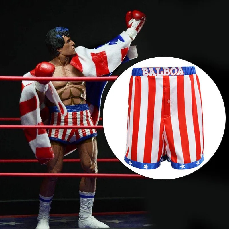 Takerlama Рокки Бальбоа Apollo фильм Бокс американский флаг Шорты для женщин халат