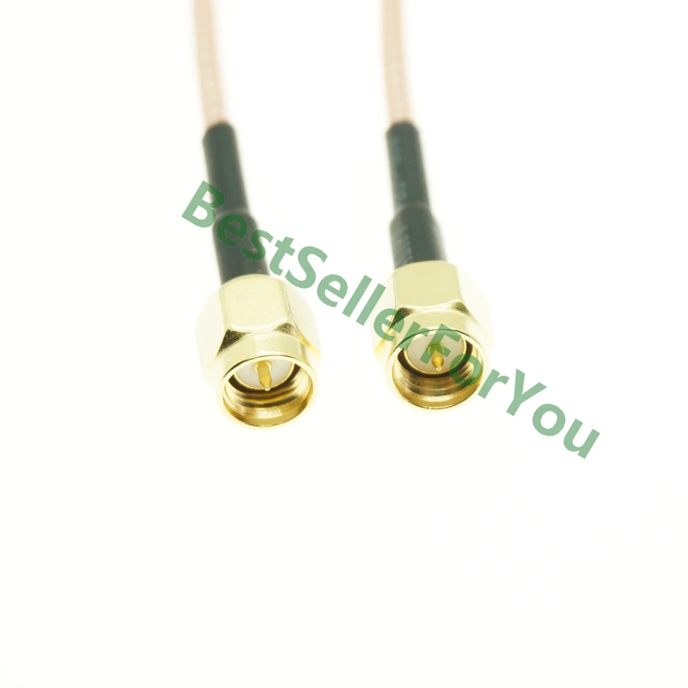 

SMA Male To SMA male Plug Crimp Jumper Pigtail FPV RG316 Cable