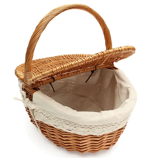 fruit rattan picnic basket
