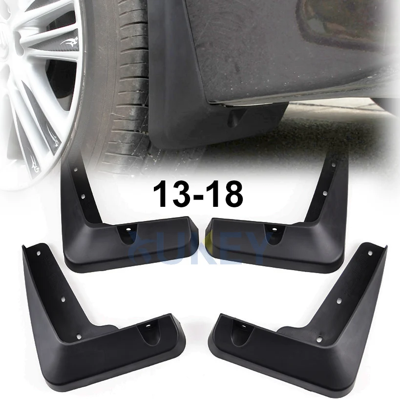 2 x Mudflaps MUD FLAPS & FITTING CLAMPS For Lexus 