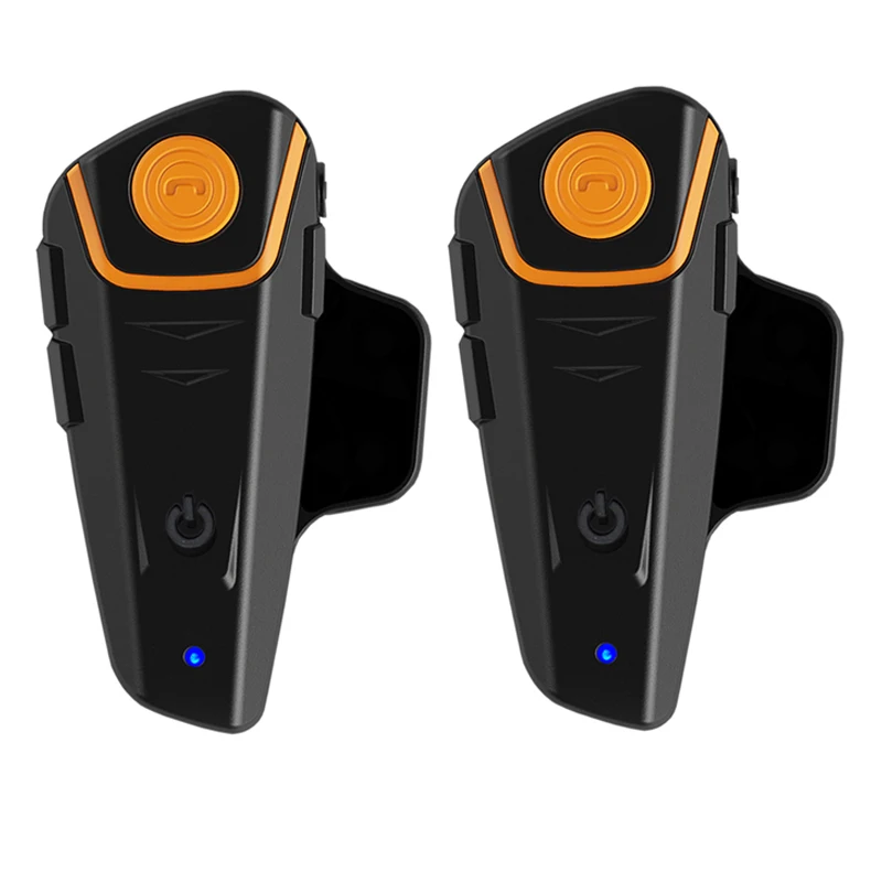 

2 pcs BT-S2 Pro Motorcycle Helmet Intercom Motorbike Wireless Bluetooth Headset 100% Waterproof BT Interphone with FM Radio 2018