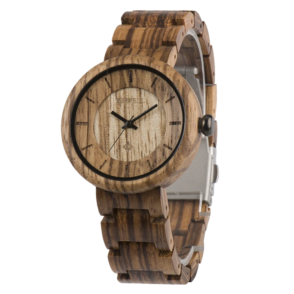 Bewell, деревянные часы, деревянные женские часы, деревянные часы, Прямая поставка, дешевая цена, новая модель часов 155A