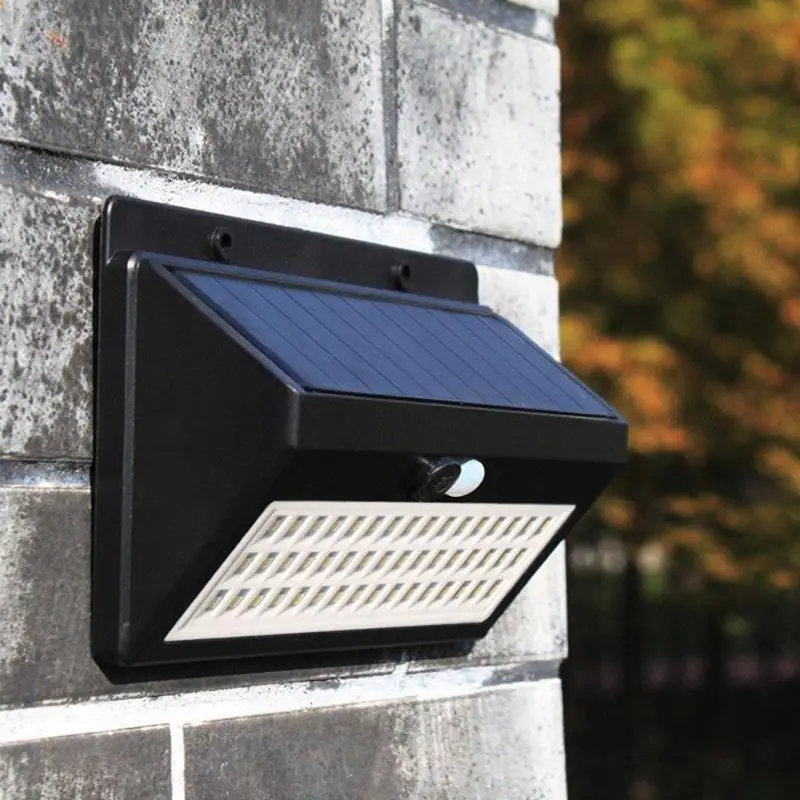 

48 LED Solar Power Lamp 3 Modes PIR Motion Sensor Wall Light Outdoor Waterproof Energy Saving Street Yard Garden Security Lamp