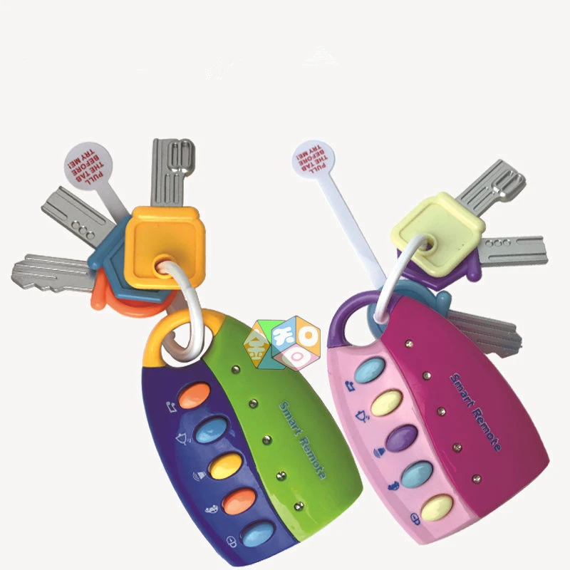 Головоломка электрическая музыкальная машина игрушка-ключ красочная вспышка музыка умный пульт дистанционного управления несколько звуков автомобиля, чтобы играть детские игрушки