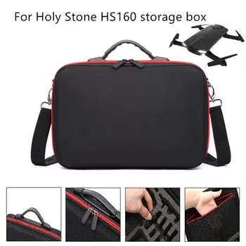 

Storage Box Lightweight Sturdy Built-in Mesh Bag Anti-scratch Carry Case for HS160 Drone S7JN
