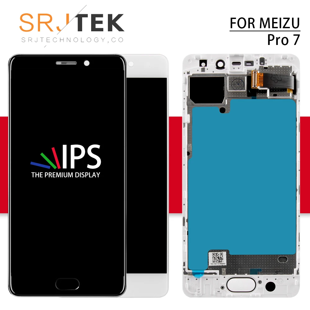

Srjtek For Meizu Pro 7 LCD Panel Touch Screen Digitizer Sensor Glass Full Assembly/Frame 5.2'' 1920*1080 For Meizu Pro 7 Display