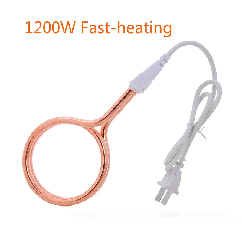 A, Cheap Mini Water Heater 220V 1200W Fast heating Device for Barrel Washbasin Multifunctional