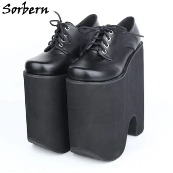 

Sorbern High Heels Platform Pumps Spring Designer Brand Custom Color High Quality Women Shoes Round Toe Size 8 Ladies Pumps