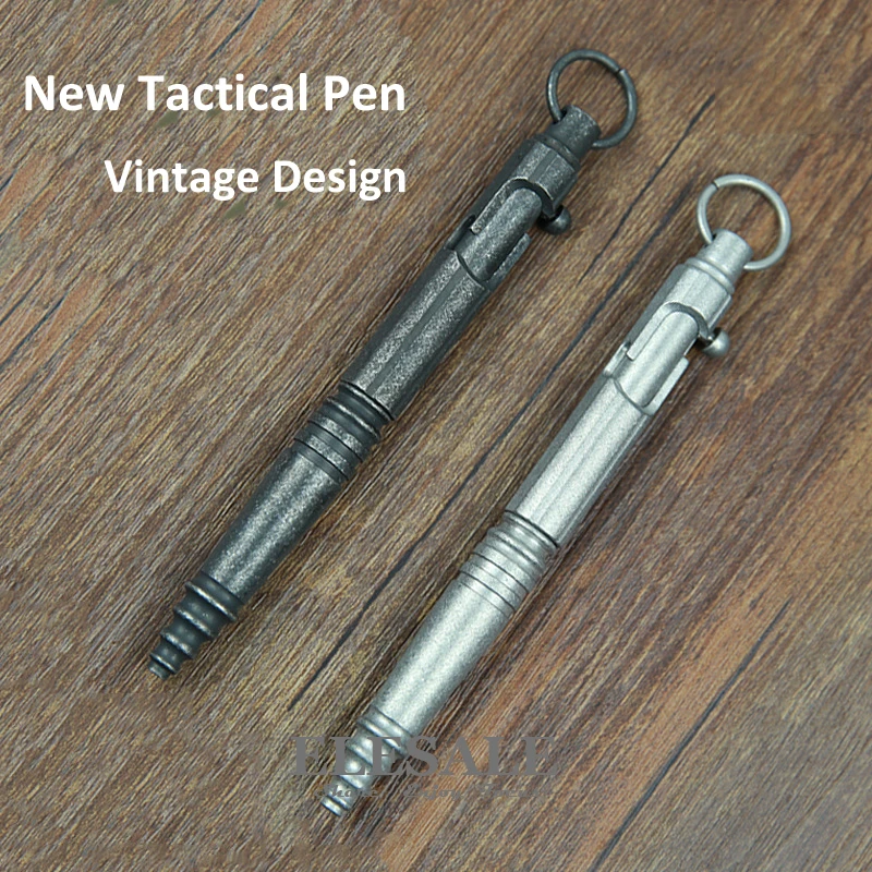 bilder für Neue Edelstahl Tactical Pen Vintage Design Stift Bolzen Schalter Retro Kugelschreiber Selbstverteidigung Liefert EDC Werkzeug Geschenk bilder für Neue Edelstahl Tactical Pen Vintage Design Stift Bolzen Schalter Retro Kugelschreiber Selbstverteidigung Liefert EDC Werkzeug Geschenk
