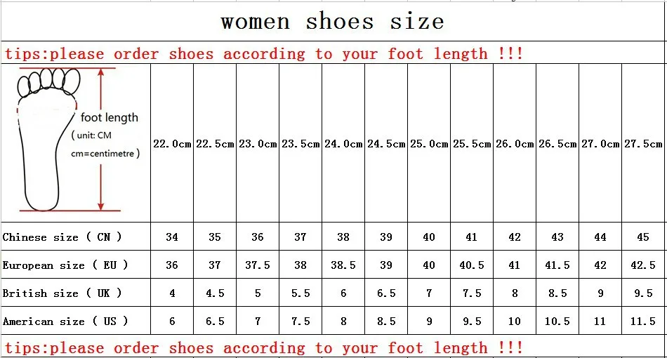 women shoes size right