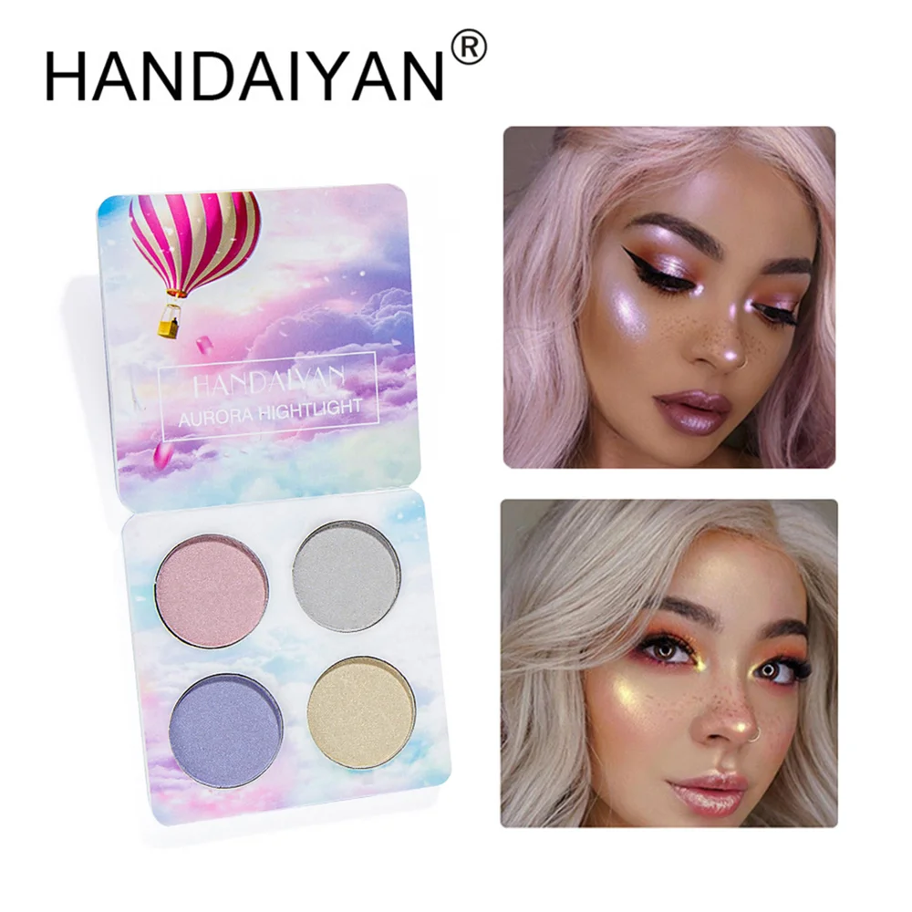 

HANDAIYAN 1PC Glitter Eyeshadow Palette Shiny Eye Shadow Powder Women Beauty Makeup Cosmetic Face Highlighter Powder Palette