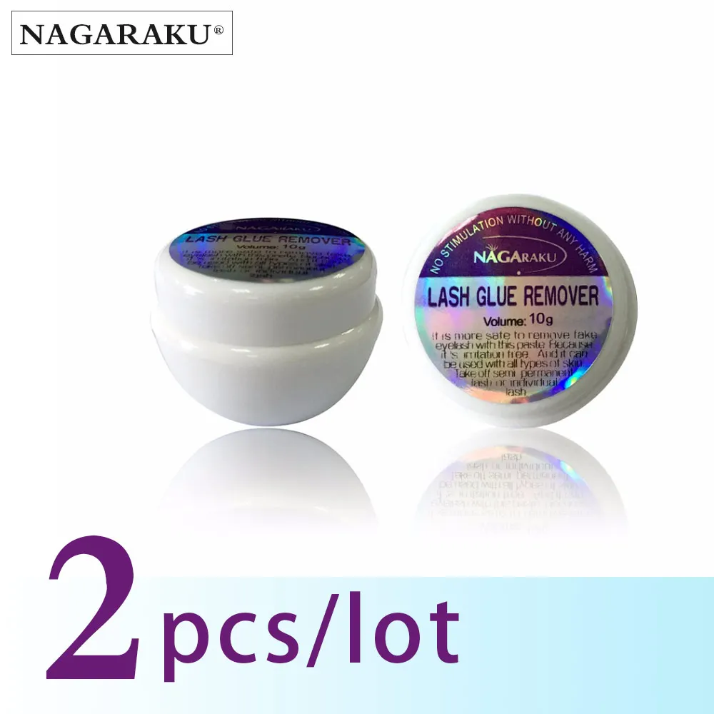 

NAGARAKU 2pcs set 10g Fast and Safe eyelash glue remover eyelash extension glue remover Glue Remover Non-irritating