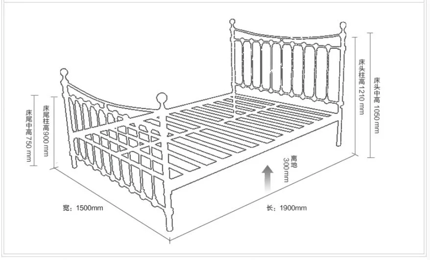 Shell iron princess bed double bed single 1.5 meters 1.8 European American Pastoral student bed iron bed Shell iron princess bed double bed single 1.5 meters 1.8 European American Pastoral student bed iron bed