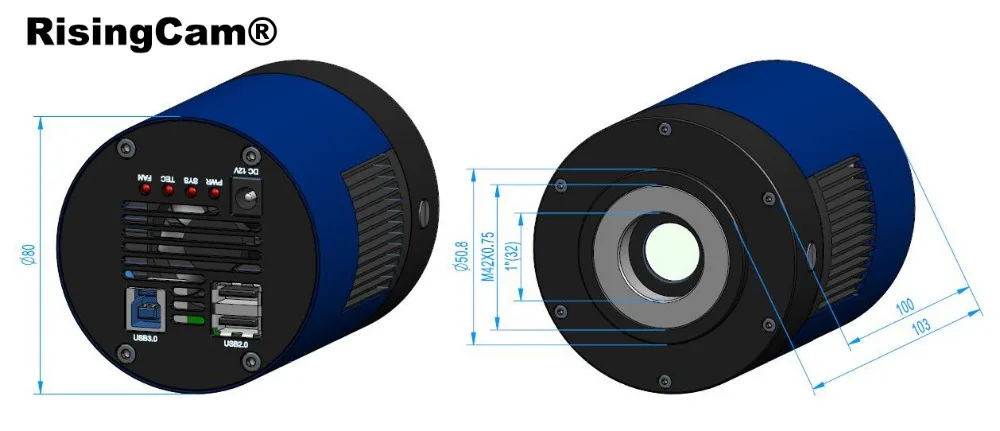 Монохромный высокой чувствительности USB3.0 1.7mp 1," SONY imx432 TE охлаждение deepsky астрономический телескоп камера крутая астрономическая камера