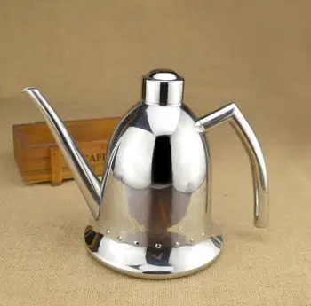 

304 stainless steel oil can prevent the leakage of household high-capacity seasoning sauce vinegar bottle tank kitchen supplies