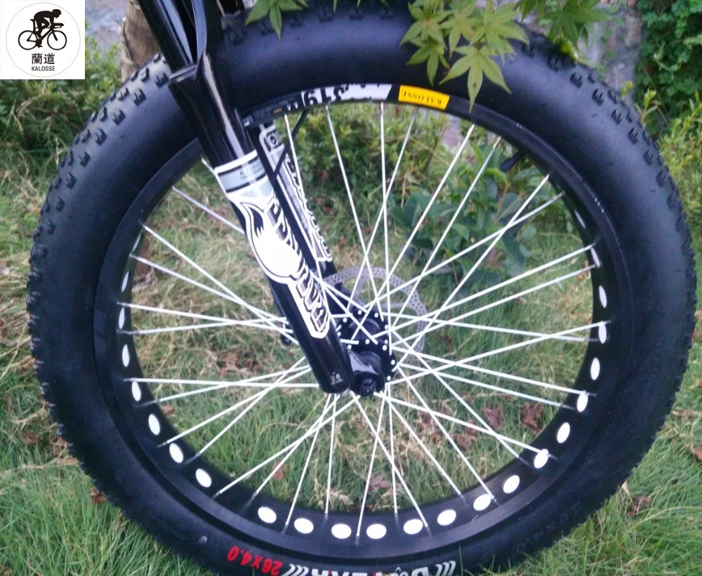 Best Kalosse  Hydraulic brakes Fat bicycle  Snow bike  26*4.0  tires  24/27/30 speed   DIY  color tyre dirt bike 4