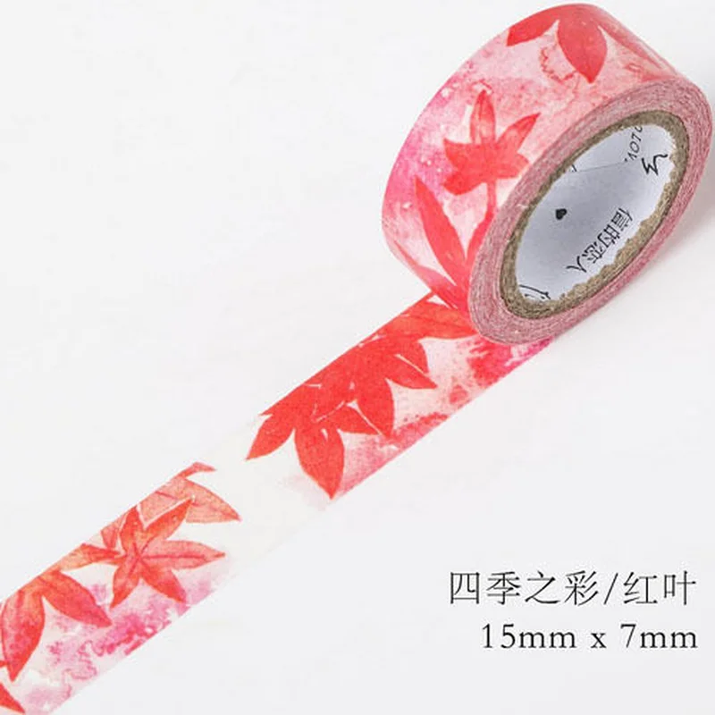 6 стилей 4 сезона Цвет Swatch васи лента клейкая DIY клейкой ленты|Лента| |
