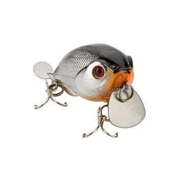 

3 Pcs of (14g 5cm fishing lure small disc Lure Chubby fat with triple dive hook 1m)