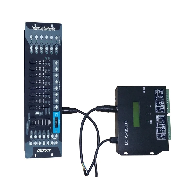 LED контроллер Полноцветный Программируемый DMX512 8 портов Drive 8192 пикселей можно