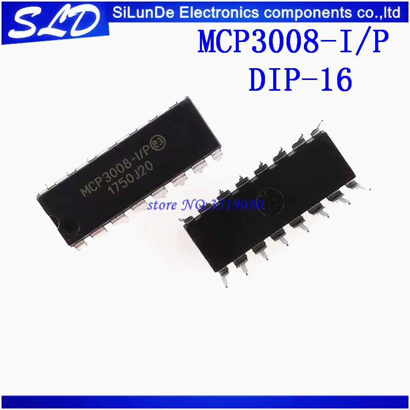 1 шт./лот MCP3008 DIP16 MCP3008-I/P DIP-16 новые и оригинальные в наличии | Электроника