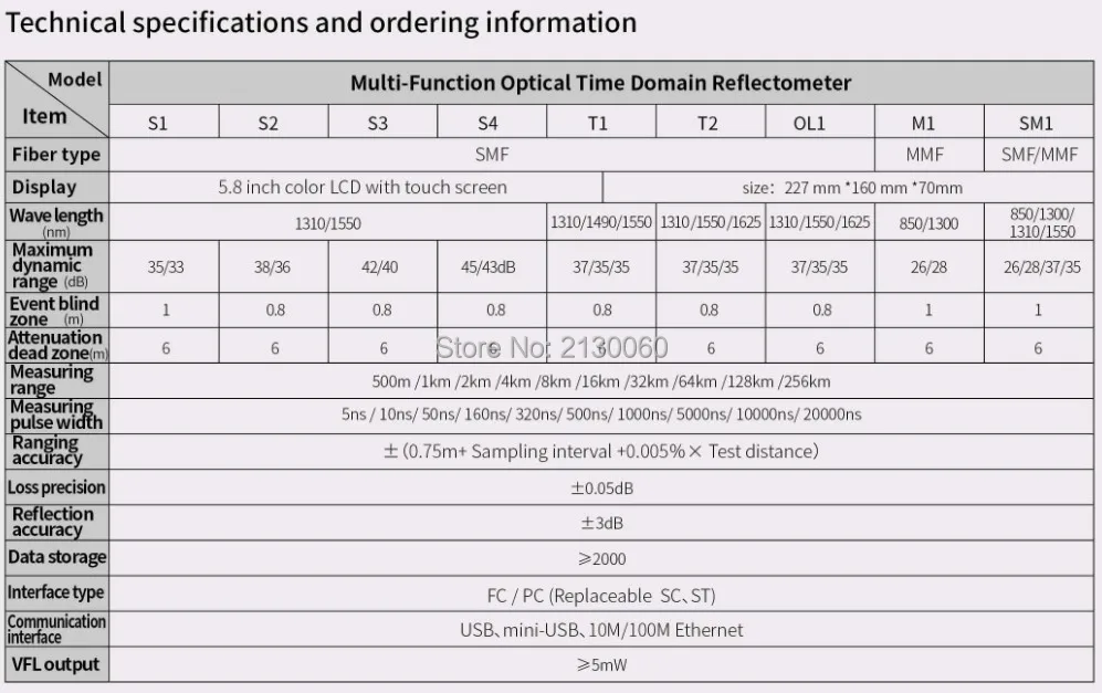 NK6000 волоконно-оптический OTDR 1310/1550nm 35/33dB Оптический измеритель коэффициента отражения методом временных интервалов VFL функции прибор для