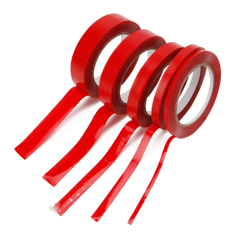 

5M Clear Double Sided Adhesive Tape PET Red Film Servo Tape for Phone LCD Screen