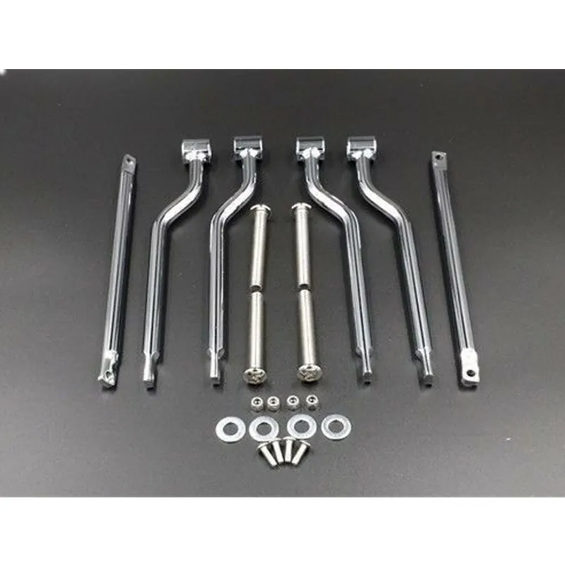 Motorcycle Chrome Steel Saddle bag Support Bars Mounts Bracket For Yamaha Dragstar Vstar 400 650 Honda Rebel Kawasaki
