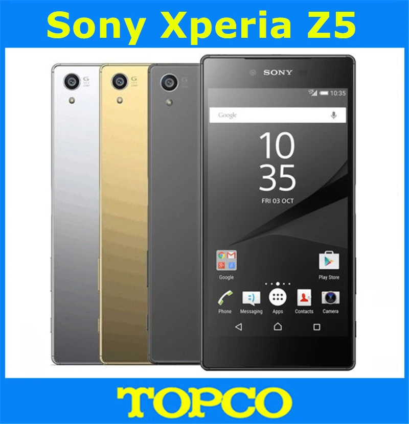 

Sony Xperia Z5 E6653 Original Unlocked GSM 3G&4G Android Mobile Phone Octa Core 5.2" 23MP WIFI GPS 32GB ROM