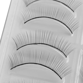 

Handmade Soft Natural 10 Pairs Training Natural Lashes False Eyelashes Extension For Beginners Teaching Lashes Makeup Practice