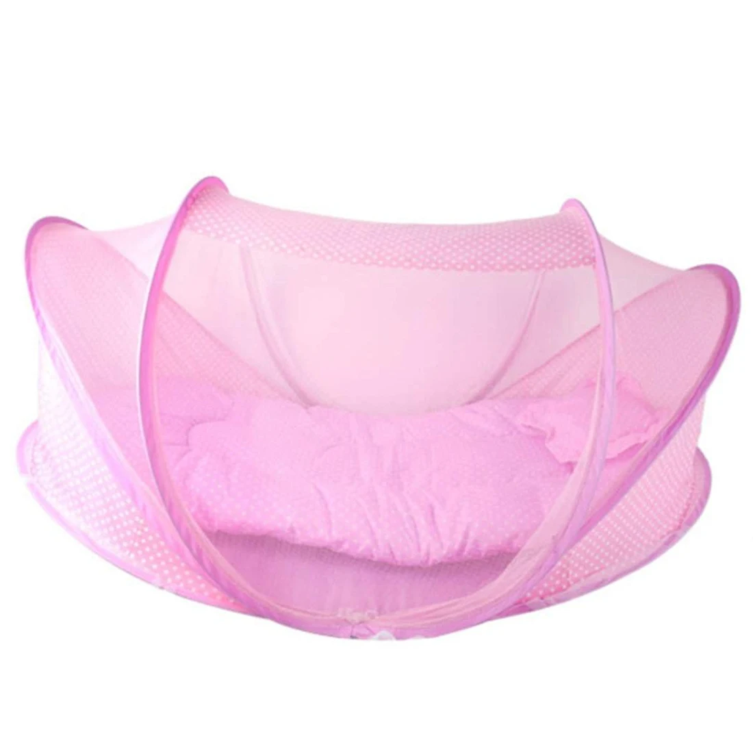 Baby Infant Bed Canopy Mosquito Net Cotton padded Mattress Pillow Tent