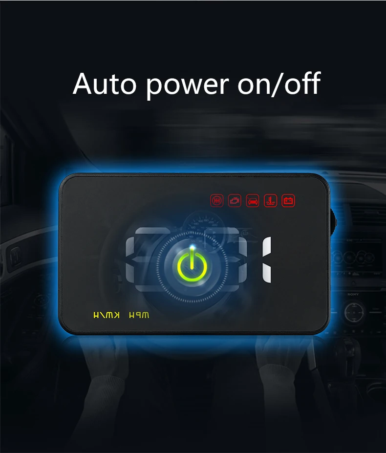 Проектор на лобовое стекло автомобильный 3 5 дюйма OBD2 II EUOBD|Проекционный дисплей| |