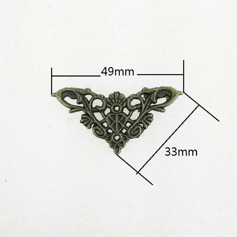 

Zinc Alloy Wooden Box Coner,Wine Box Protector,Embellishment Findings Triangle Corners Antique Bronze Hollow Pattern,4Pcs