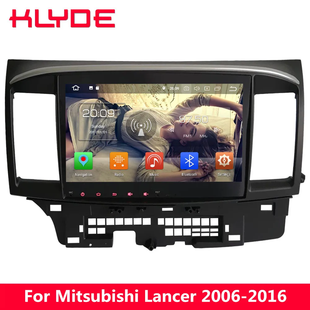 

KLYDE 10.1" IPS 4G Octa Core 4GB RAM 32GB ROM Android 8 7.1 Car DVD Player Radio GPS Navigation For Mitsubishi Lancer 2006-2016