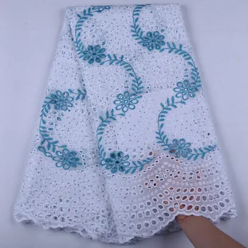

Embroidery Lace Nigerian Tulle Lace Fabrics For Women Dress Fashion African Lace Fabric Milk Silk Cotton Lace Fabric A1657