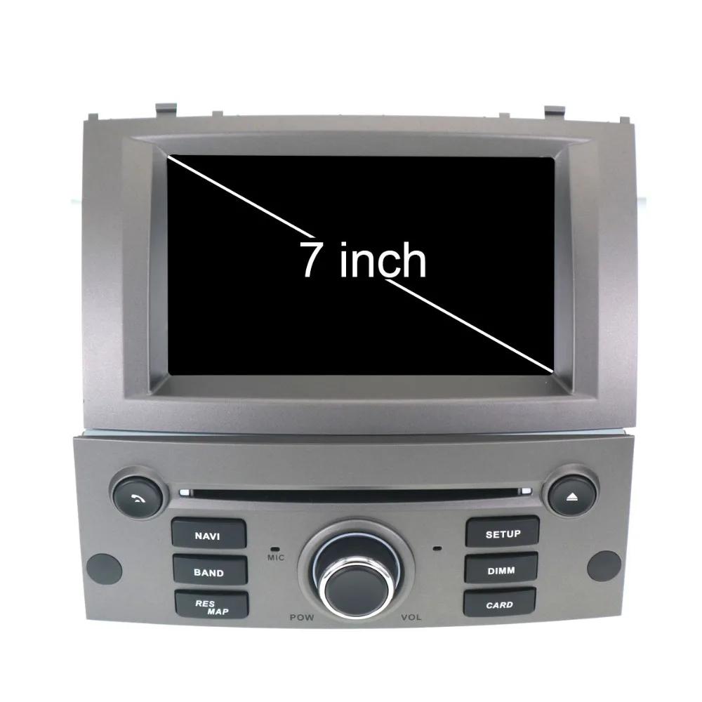 Android автомобильный DVD CD плеер для peugeot 407 2004 2010 gps навигационное головное