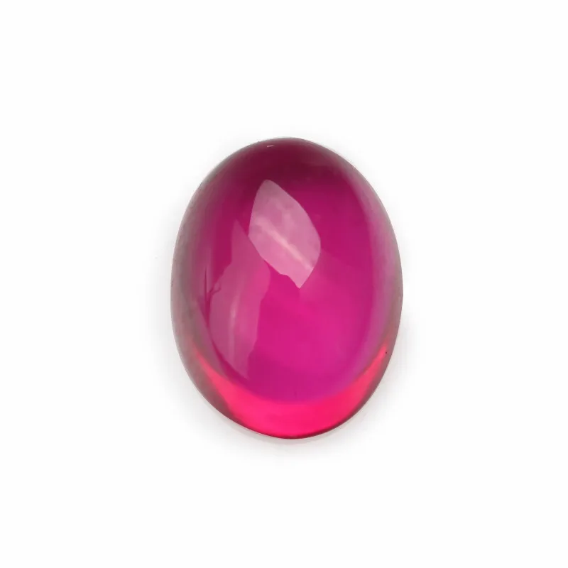 

Size 3x5~10x14mm 5# Red Oval Shape Cabochon Synthetic Corundum Stone