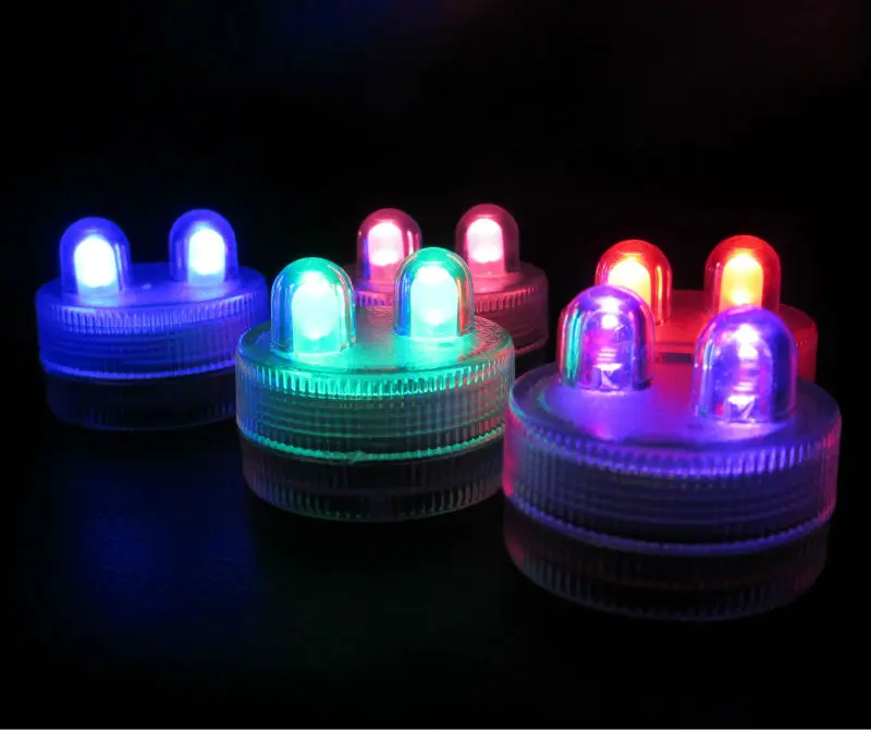 

Factory Vendor Box of 100 Submersible Floralytes II with 2 Super bright LED Lights ~mix colors