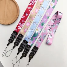 Модный шнурок для цветов для телефона, на шею, на ремешке для мобильного телефона, на цепочке, на шнурке, длинный, для ID карты, для ключей, USB камера, MP3, Висячие Значки для ключей