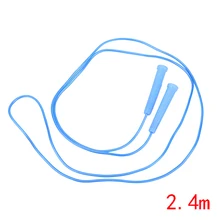 1 шт., регулируемая скорость 2,4 м, Скакалка для фитнеса, спорта, упражнений, проволока, скакалка, подходит для студентов и детей