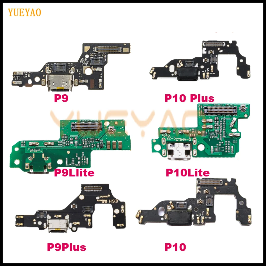 

New USB Charging For Huawei P9 lite P10 lite P9 Plus P10 Plus Charger Port Dock Connector Flex Cable with Microphone Board
