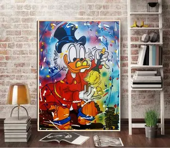 

hand painted graffiti popular art on canvas painting good for bedroom decoration